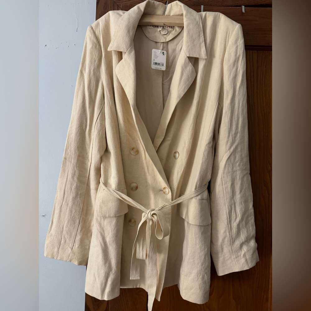 Free People Pebble Linen Blazer